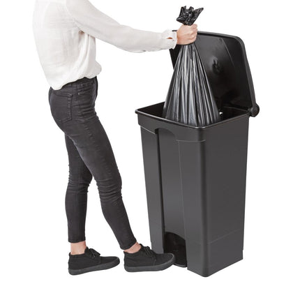 Hands-Free Pedal Bin 87L Black | Jantex 6