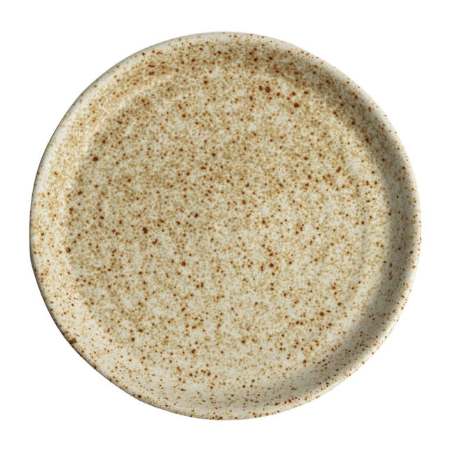 Round Plates with Narrow Rim Cream 18cm | Olympia Canvas