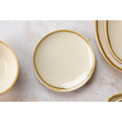 Coupe Dinner Plates Sandstone 23cm | Olympia Kiln 5