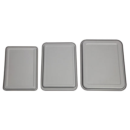 Essentials Non-Stick Baking Trays Set | Nisbets | 3 Sizes 3