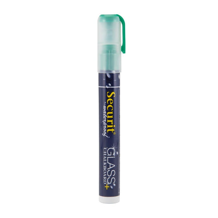 Securit Waterproof Chalk Marker for Glass and Chalkboards | Green, 2-6mm Tip