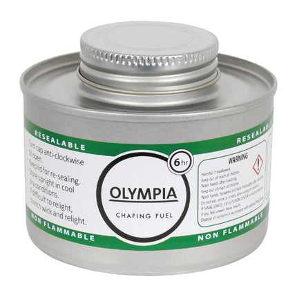 Liquid Fuel Paste with Wick 6 Hour Burn Time | Olympia | 12 Pieces