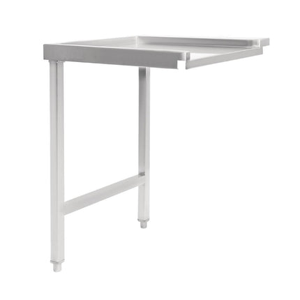 Left-Hand Stainless Steel Through Table 60cm | Vogue