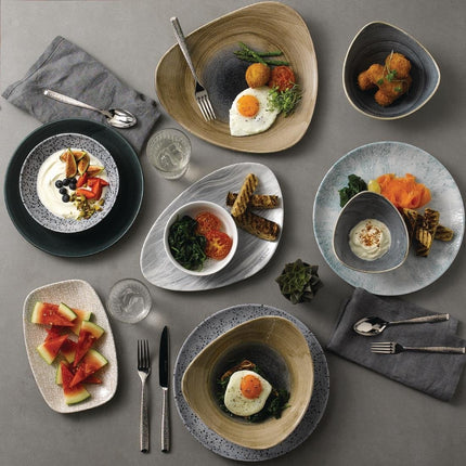 Coupe Plate Rustic Teal Evolve | Churchill Stonecast Patina | 28.6cm 4