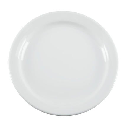 Whiteware Plates with Narrow Rim 18cm | Olympia | Set of 12 5