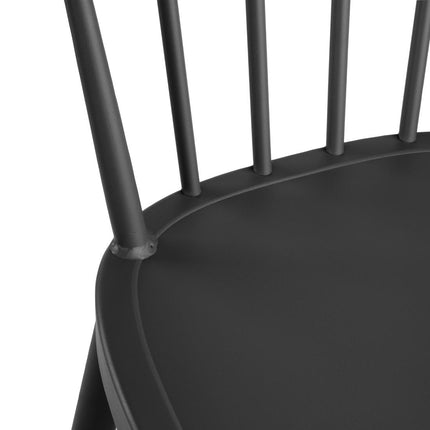 Black High Aluminium Bar Stools | Bolero Windsor | 2 Pieces 5