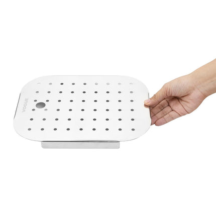 Stainless Steel Gastronorm Drip Tray | Vogue | GN 1/2 4