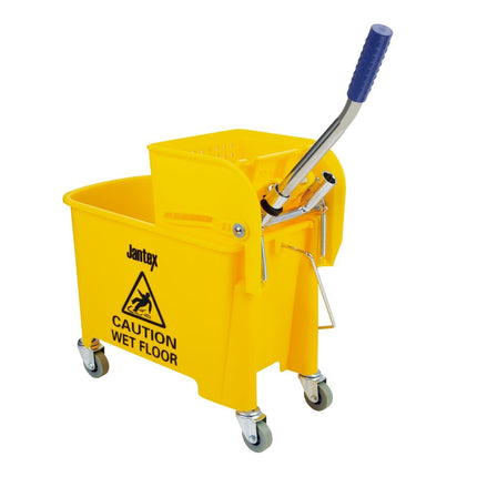 Kentucky Mop Bucket with Wringer Yellow 20L | Jantex