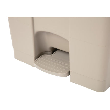 65L Pedal Bin with Airtight Lid | Jantex Beige 3