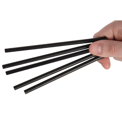 Compostable Paper Cocktail Straws Black | Fiesta | 250 Pieces 5