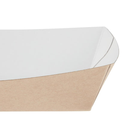 Large Compostable Kraft Food Trays 22cm | Colpac 4