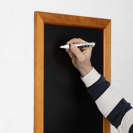 Wall-Mounted Chalkboard with Wooden Frame | Olympia | 60x45 cm 2
