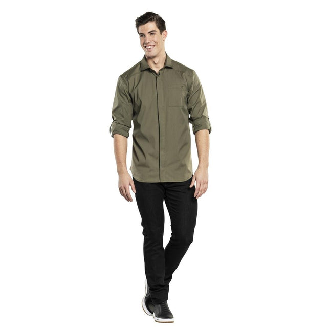 Men's Ufx Moss Shirt Dark Green | Chaud Devant | XL