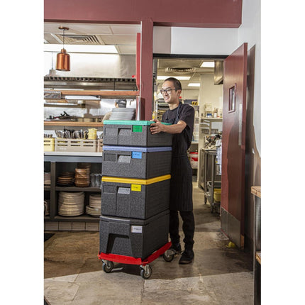 Insulated Food Container Full-Size Top Loader 4" Deep | Cam GoBox | Black 4