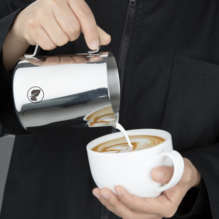 Vegan Stainless Steel Milk Jug 570ml | Olympia 5