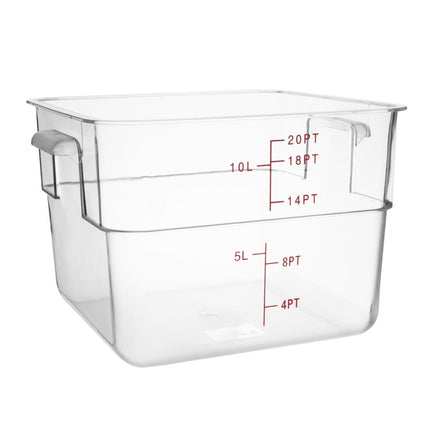 Polycarbonate Square Food Container 10L | Hygiplas