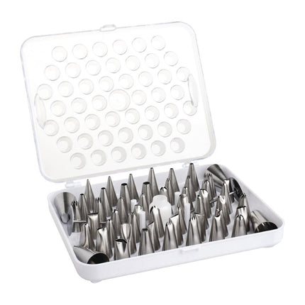 52-Piece Stainless Steel Piping Nozzle Set | Vogue 3