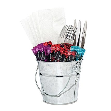 Galvanized Round Bucket | Olympia | 13cm Diameter