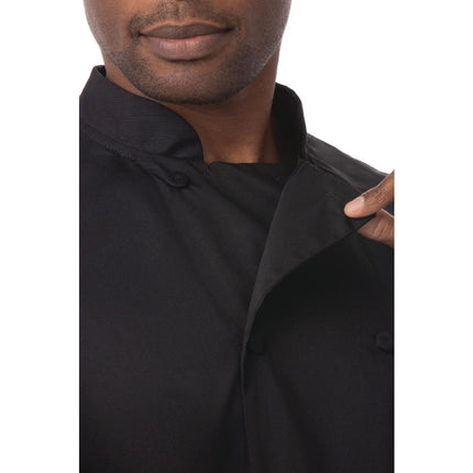 Montreal Cool Vent Black Short Sleeve Chef Jacket | Chef Works | Size M 3