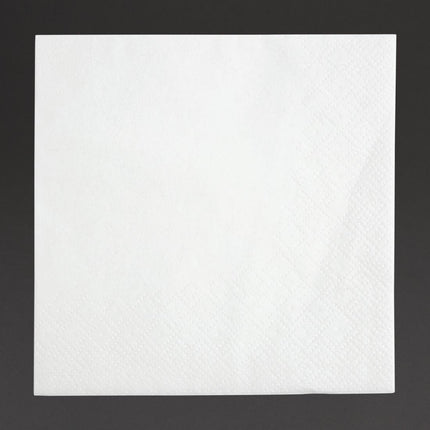 Recyclable White Cocktail Napkins 1/4 Fold | Fiesta | 240mm
