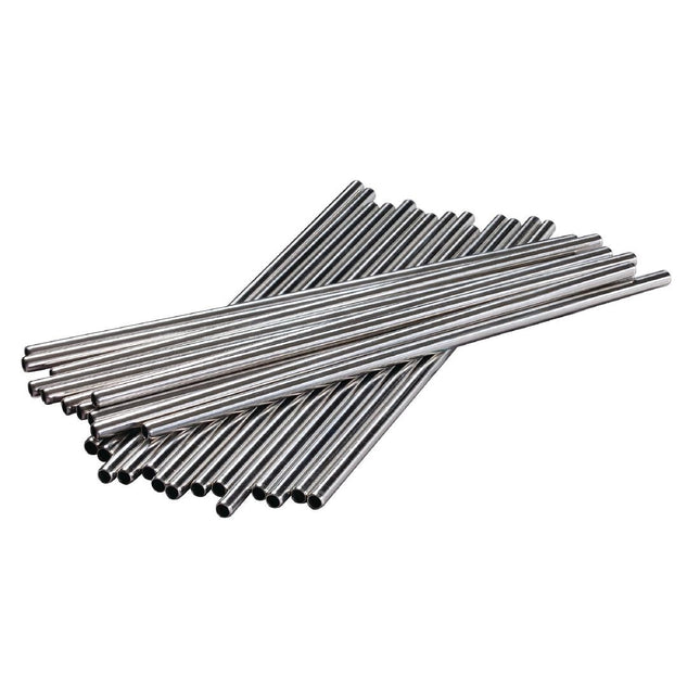 Stainless Steel Drinking Straws 21.5cm | Beaumont | 25 Pieces 2