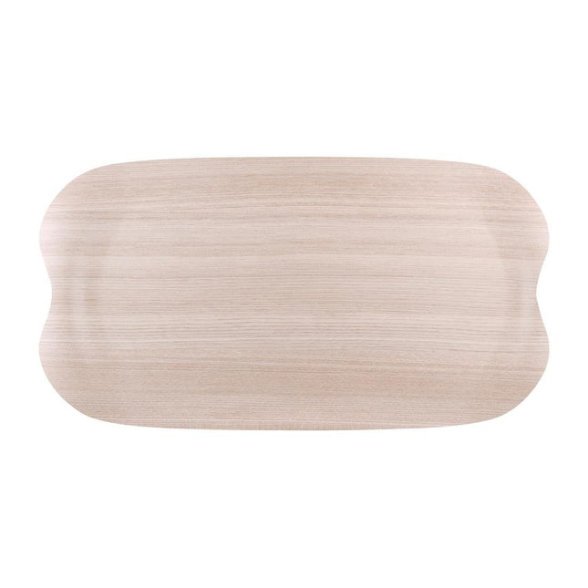 Wave Light Woodgrain Serving Tray 43x23 cm | Roltex
