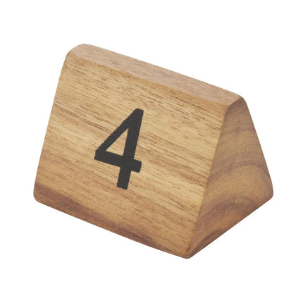Rustic Wooden Table Numbers 1-10 | Olympia 2