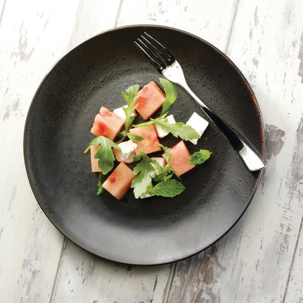 Black Round Plates 20.3cm | Olympia Fusion 10