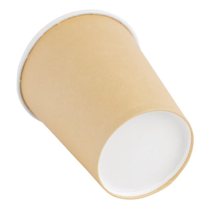 Recyclable Single-Wall Light Brown Coffee Cups | Fiesta | 23cl 4