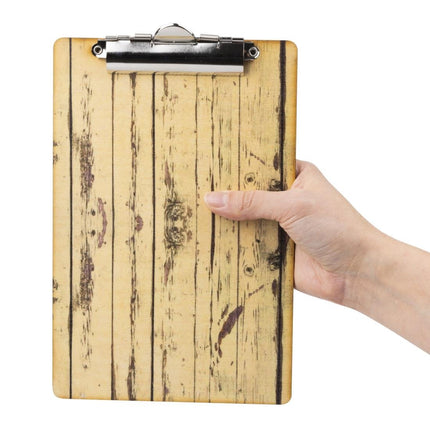 A5 Wood-Effect Menu Clipboard | Olympia 2