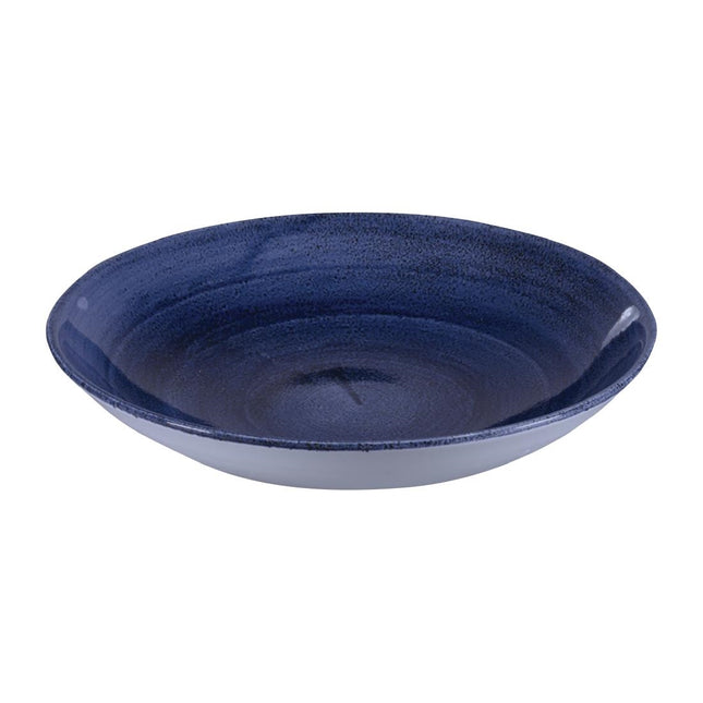 Cobalt Blue Coupe Bowl 24.8cm | Churchill Stonecast Patina Evolve | 12 Pieces 2