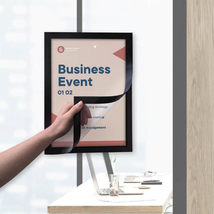Self-Adhesive Info Frame Set 2 Pieces A5 Black | Europel 5
