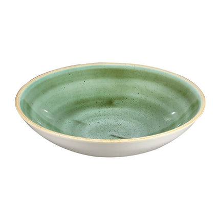 Coupe Bowl 18.4cm Samphire Green | Churchill Stonecast | Set of 12 2