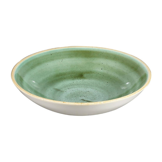 Coupe Bowl 18.4cm Samphire Green | Churchill Stonecast | Set of 12 2