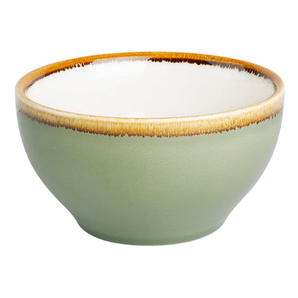 Ceramic Kiln Moss Green Bowls 14cm | Olympia 2