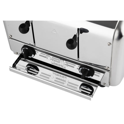 4-Slot Stainless Steel Pop-Up Toaster with Dual Zone Control | Dualit 6