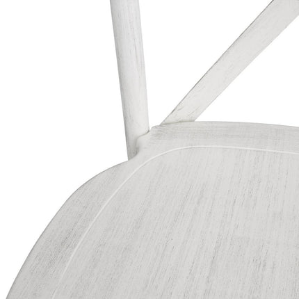 Cross-Back Resin Chairs Limewash | Bolero Manhattan | Set of 4 4