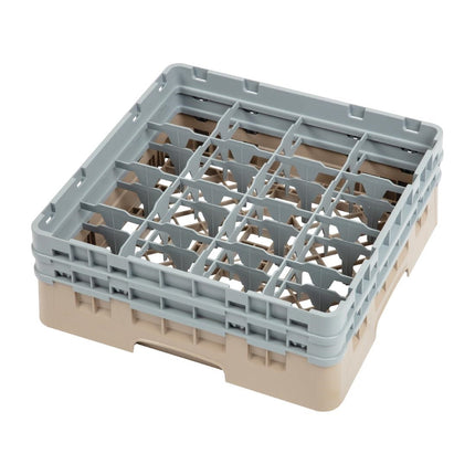 Dishwasher Rack with 16 Compartments | Cambro Camrack | Max Glass Height 13.3 cm