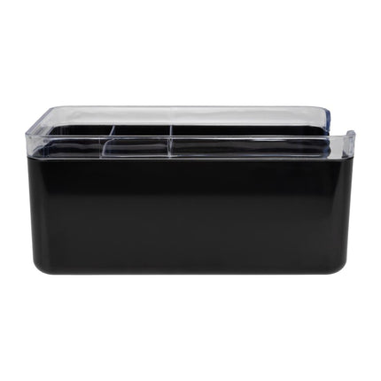 Bar Caddy with Multiple Compartments | Olympia Kristallon | Black ABS 6