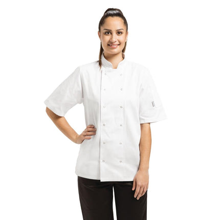 Short Sleeve White Chef Jacket M | Whites Vegas 2