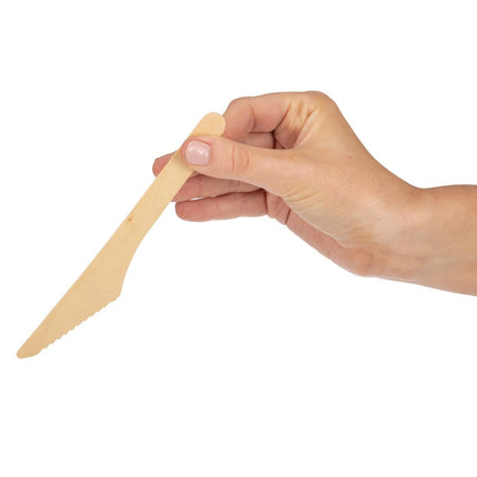 Compostable Biodegradable Wooden Knives 16.5cm | Fiesta 4