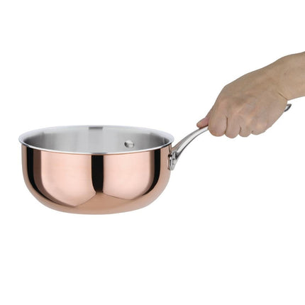 Copper Triwall Induction Sauteuse Pan 20cm | Vogue