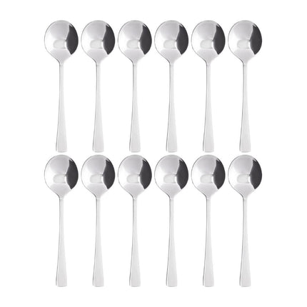 Soup Spoons | Olympia Clifton | 12 Pieces | Polished 18/0 Stainless Steel 6