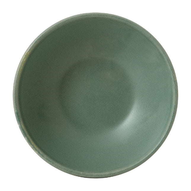 Andorra Green Countor Shallow Bowl 170ml | Churchill | 12 pcs 2