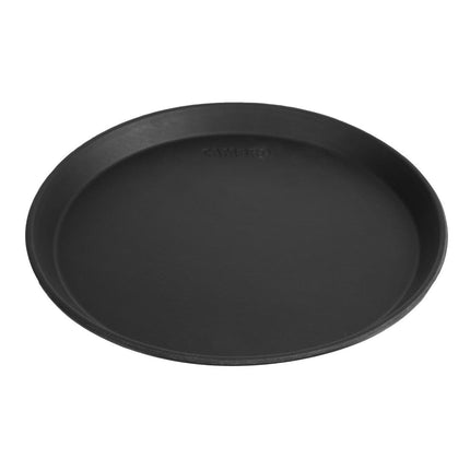 Round Black Anti-Slip Fiberglass Serving Tray 28cm | Cambro Camtread 2