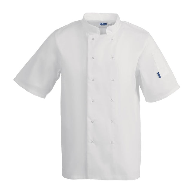 Short Sleeve White Chef Jacket L | Whites Vegas