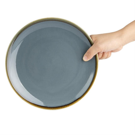 Coupe Dinner Plates Blue 23cm | Olympia Kiln 4