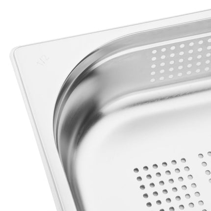 Perforated Stainless Steel GN 1/2 Pan 65mm | Vogue 3