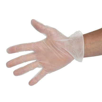 Transparent Powder-Free Vinyl Gloves S (100 Pieces) | Hygiplas 2