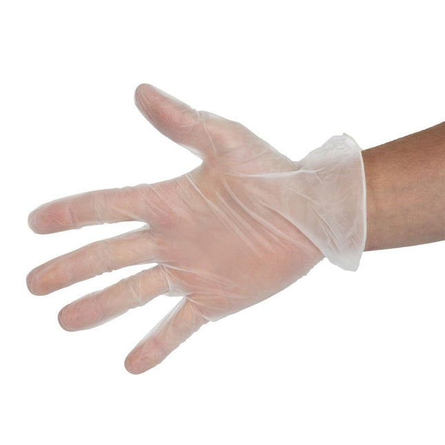 Transparent Powder-Free Vinyl Gloves S (100 Pieces) | Hygiplas 2